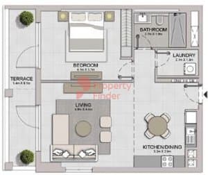 Type 4A, Level 1 Building 1 - 6
