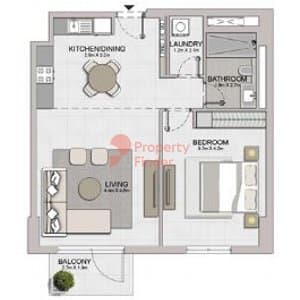 Type 1, Level 2-6 Building 1 - 11