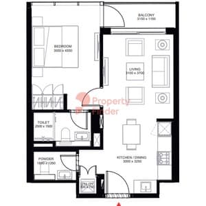 Type A, Level 07,16,17,24 ( with powder room + balcony) Tower A - 1