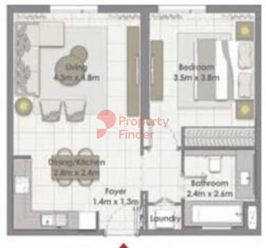 1 Bedroom Apartment
