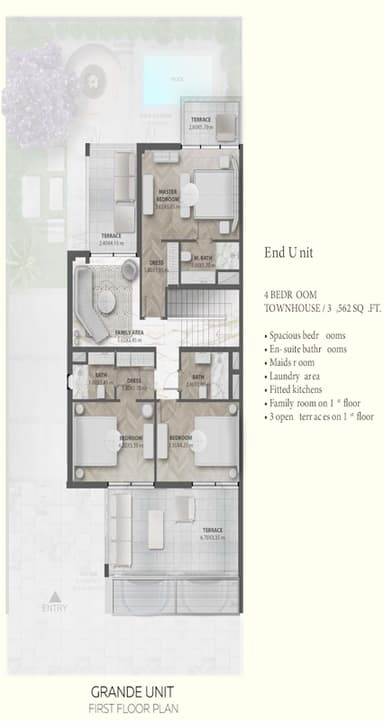 4 Bedroom Townhouse