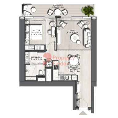 1 Bedroom Apartment