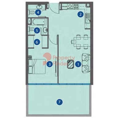 1 Bedroom Apartment