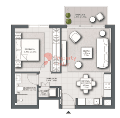 1 Bedroom Apartment