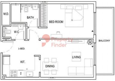 1 Bedroom Apartment
