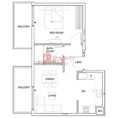 1 Bedroom Apartment