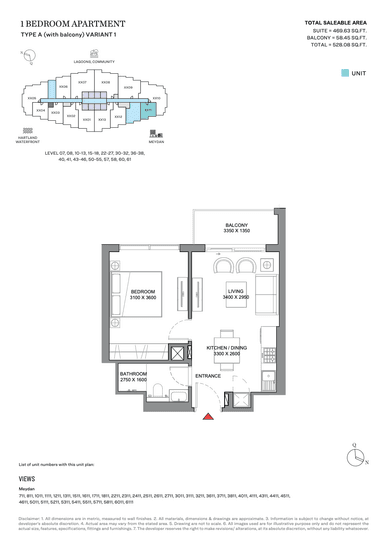 1 Bedroom Apartment
