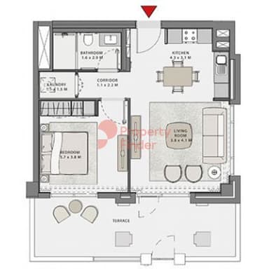 1 Bedroom Apartment