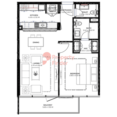 1 Bedroom Apartment