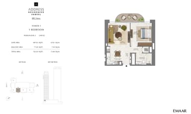 Unit 2, Podium Level 2 - Tower 1 - 1BR ( 5 )