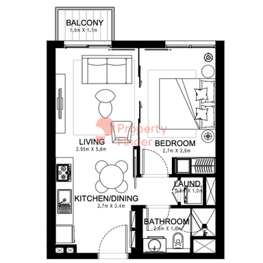 1 Bedroom Apartment