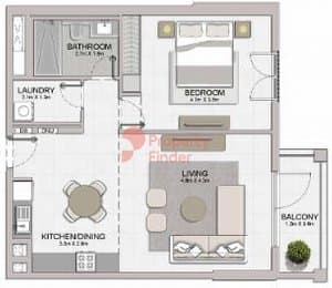 Type 3 Level 1,2,3,4,5,6 - Building 3 -1BD - 3
