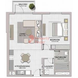 Type 6 Level 2,3,4,5,6 - Building 3 -1BD - 7