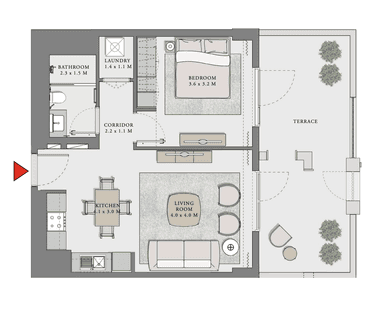1 Bedroom Apartment