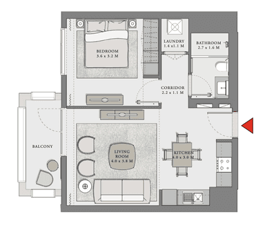 1 Bedroom Apartment