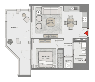 1 Bedroom Apartment
