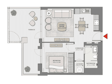 1 Bedroom Apartment