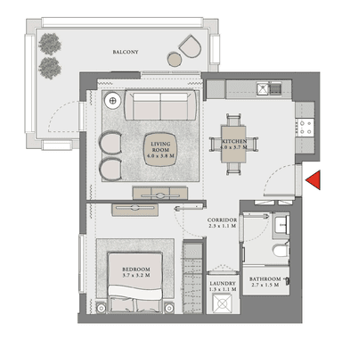 Unit 02, Level 02-06 Building 1
