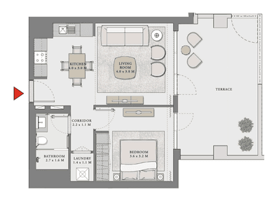 1 Bedroom Apartment