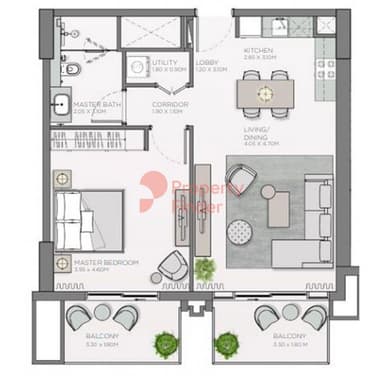 1 Bedroom Apartment