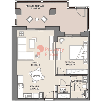 1 Bedroom Apartment