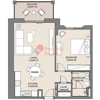1 Bedroom Apartment