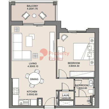 1 Bedroom Apartment