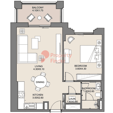 1 Bedroom Apartment
