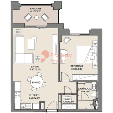 1 Bedroom Apartment