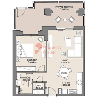 1 Bedroom Apartment