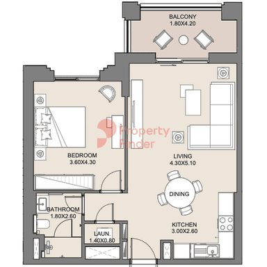 1 Bedroom Apartment