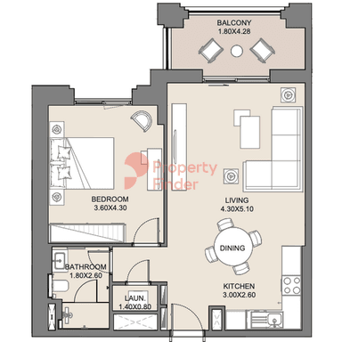 1 Bedroom Apartment
