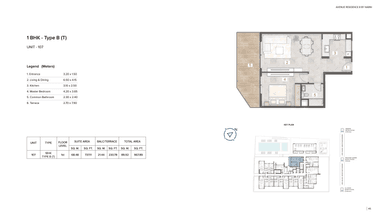 Type B | 1 BHK (T)