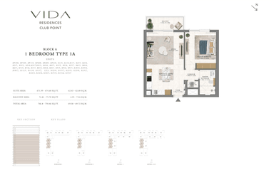 Type 1 A - Block A - 1BR