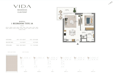 Type 3 A - Block A - 1BR