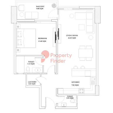 1 Bedroom Apartment