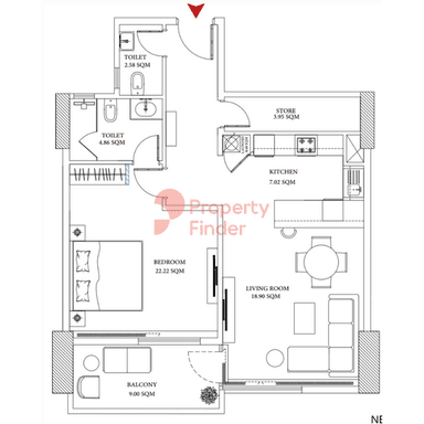 1 Bedroom Apartment