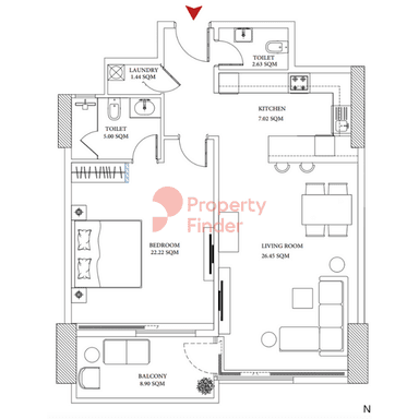 1 Bedroom Apartment