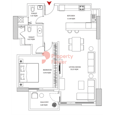 1 Bedroom Apartment