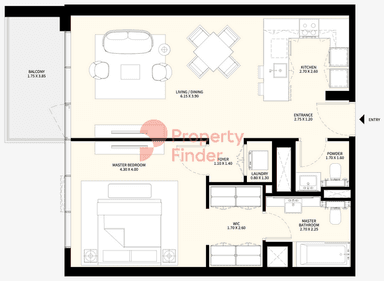 1 Bedroom Apartment