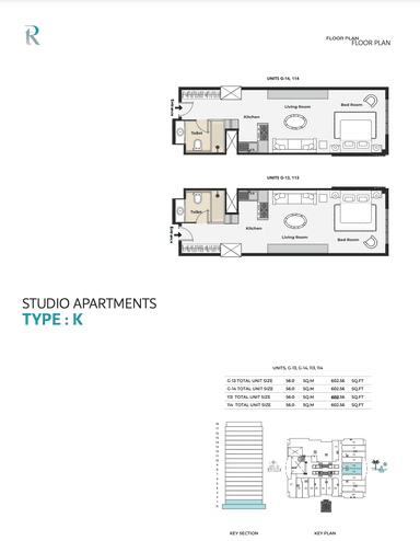 Type K | Units G13, G14, 113, 114
