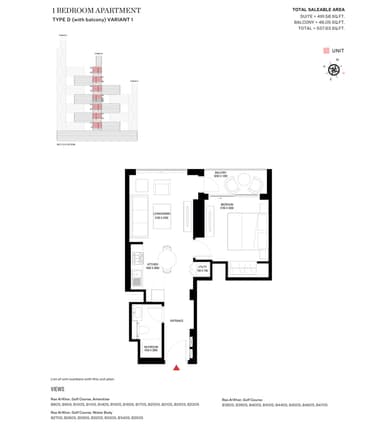 Type D Variant 1-Tower B-1BED