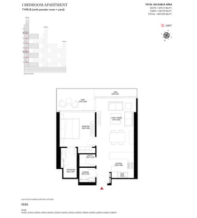 Type B-Tower A-1BED