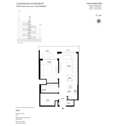 Type E Variant 1-Tower B-1.5BED