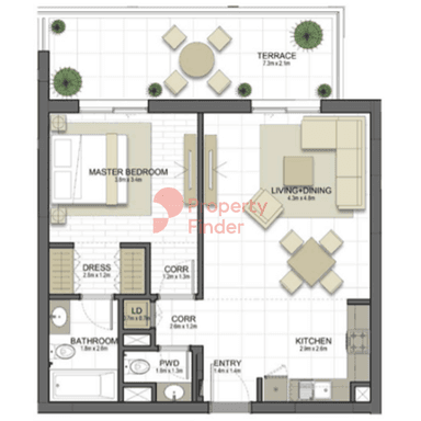 1 Bedroom Apartment