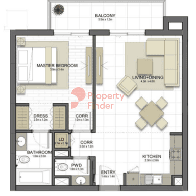 1 Bedroom Apartment