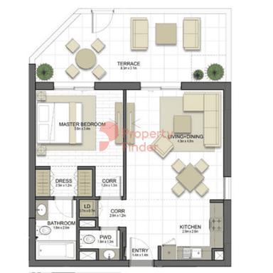 1 Bedroom Apartment
