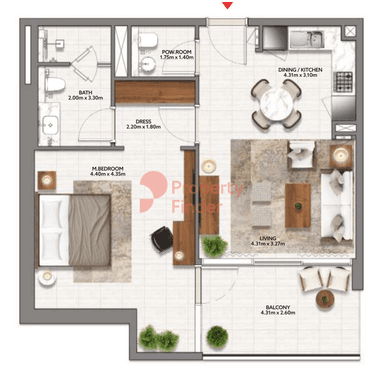 1 Bedroom Apartment
