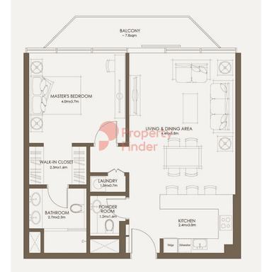 1 Bedroom Apartment