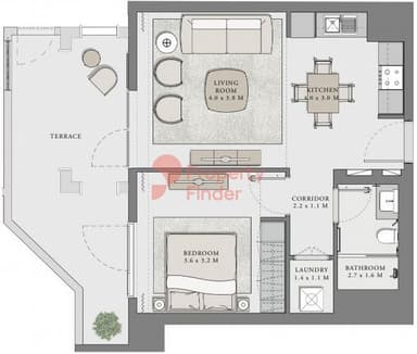 Building 2 Unit 101- 1 Bedroom Apartment
